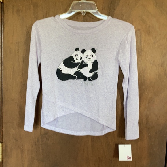 3/$12 SO Panda Besties cozy glitter graphic top girls size 7 - Picture 13 of 17